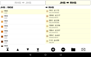 RHS(JHS)カラーチャートのコードからJHS(RHS)カラーコードを検索する | android app